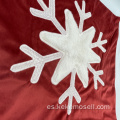 Soft Touch Christmas Snowflake Patrón de almohada cuadrada